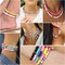 5000 Pcs Clay Beads Bracelet Making Kit Friendship Bracelet Beads Kit Heishi Beads Polymer Flat Round Clay Beads for Bracelets Jewelry Making with Letter Gold Beads for Girls